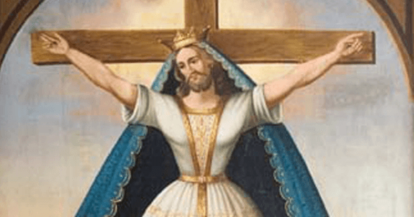FOTO: Jesus foi confundido com moça, e a moça virou uma santa; bizarra imagem surgiu de hilário mal-entendido