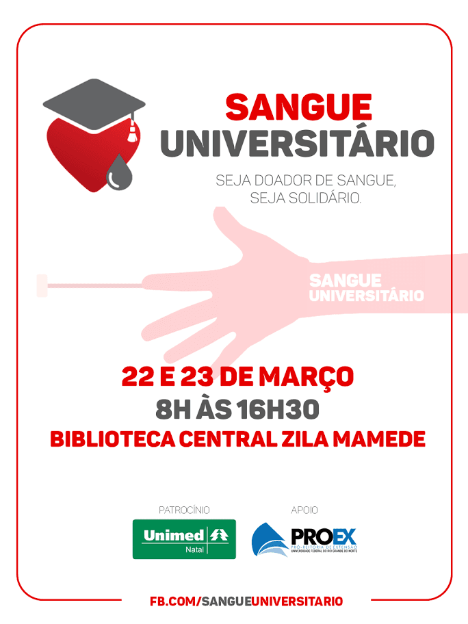 Universitários promovem campanha de doação de sangue na UFRN