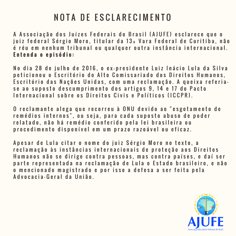 DETURPAÇÕES DA INTERNET: Moro não é réu
