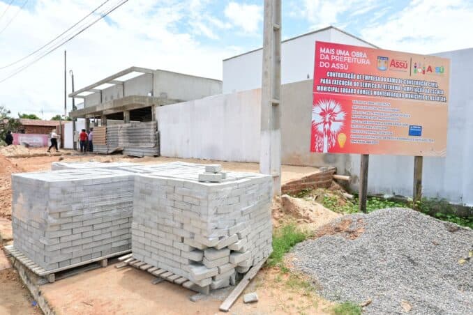 Prefeitura de Assú trabalha para entregar obra da escola Edgard Borges até o mês de maio