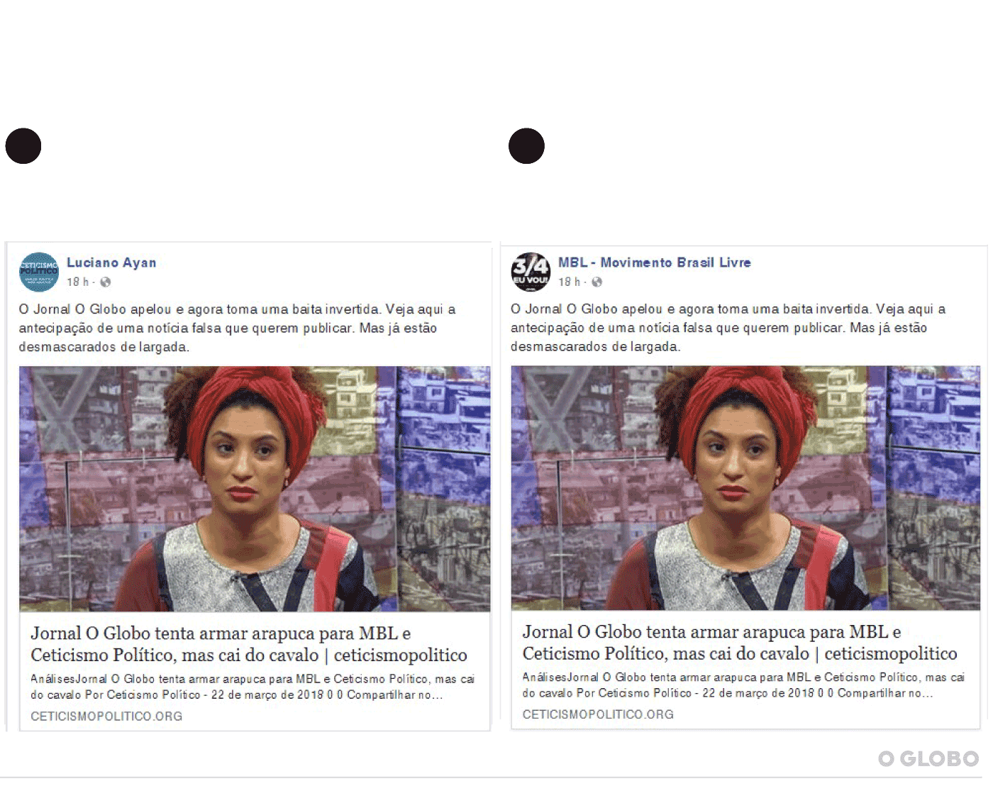 E-mail reforça elo do MBL com site que amplificou ‘fake news’ contra Marielle