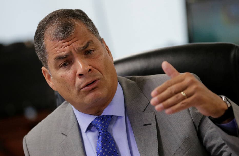 Justiça equatoriana ordena a prisão preventiva do ex-presidente Rafael Correa