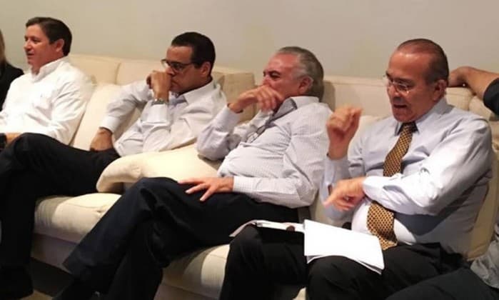 FOTO: Temer no dia do impeachment de Dilma: de três aliados, dois estão presos