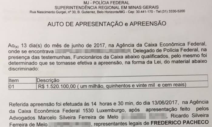Defesa de primo de Aécio que recebeu malas com R$ 2 milhões da JBS deposita R$ 1,5 milhão para PF