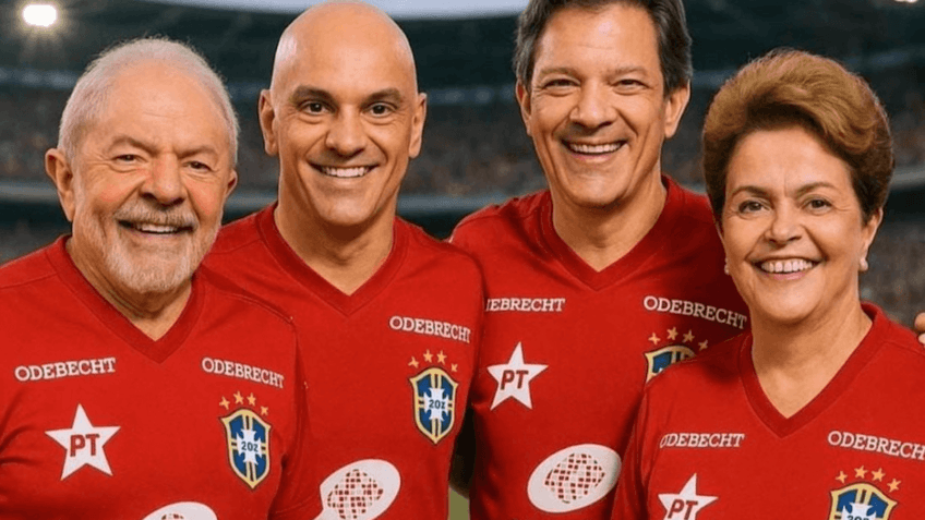 Internautas fazem memes com camisa vermelha da seleção brasileira