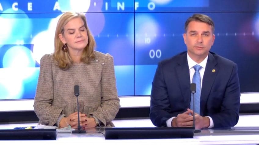 Em TV francesa, Flávio Bolsonaro critica Lula, STF e Macron e volta a falar em “perseguição” política
